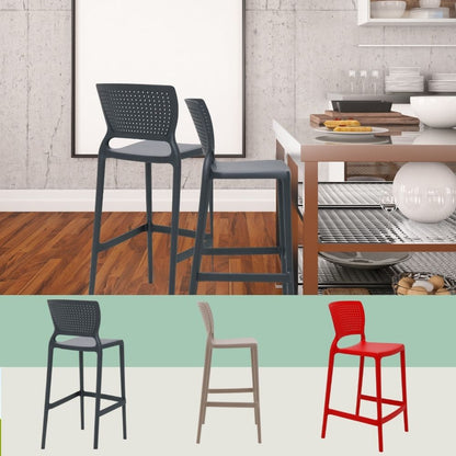Silla de Barra Alice Negro