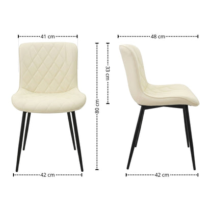 Silla Flor Tapizada Beige