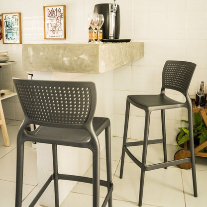Silla de Barra Alice Negro