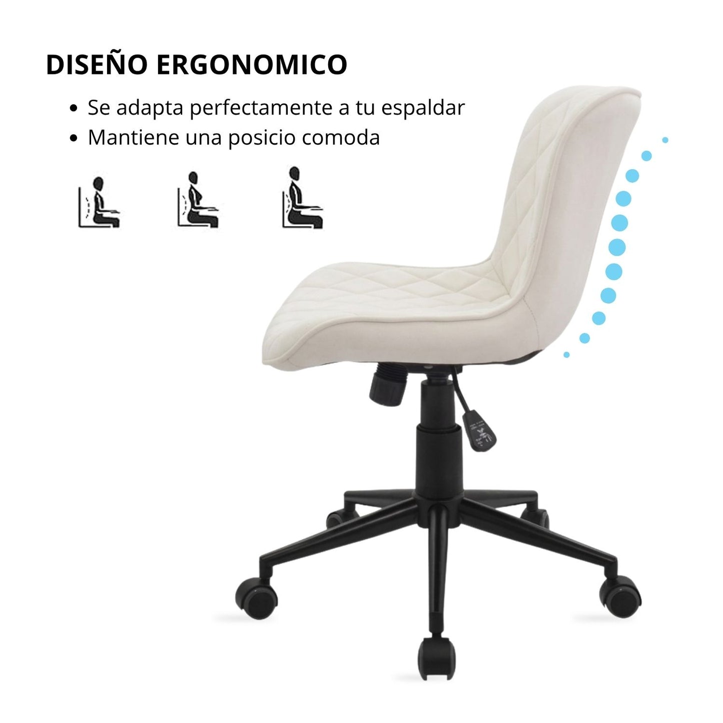 Silla Leyla Giratoria Terciopelo Arena