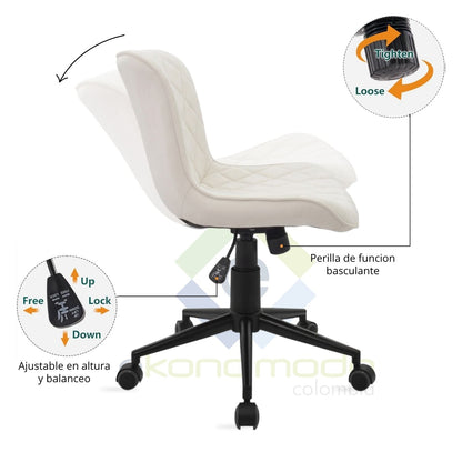 Silla Leyla Giratoria Terciopelo Arena