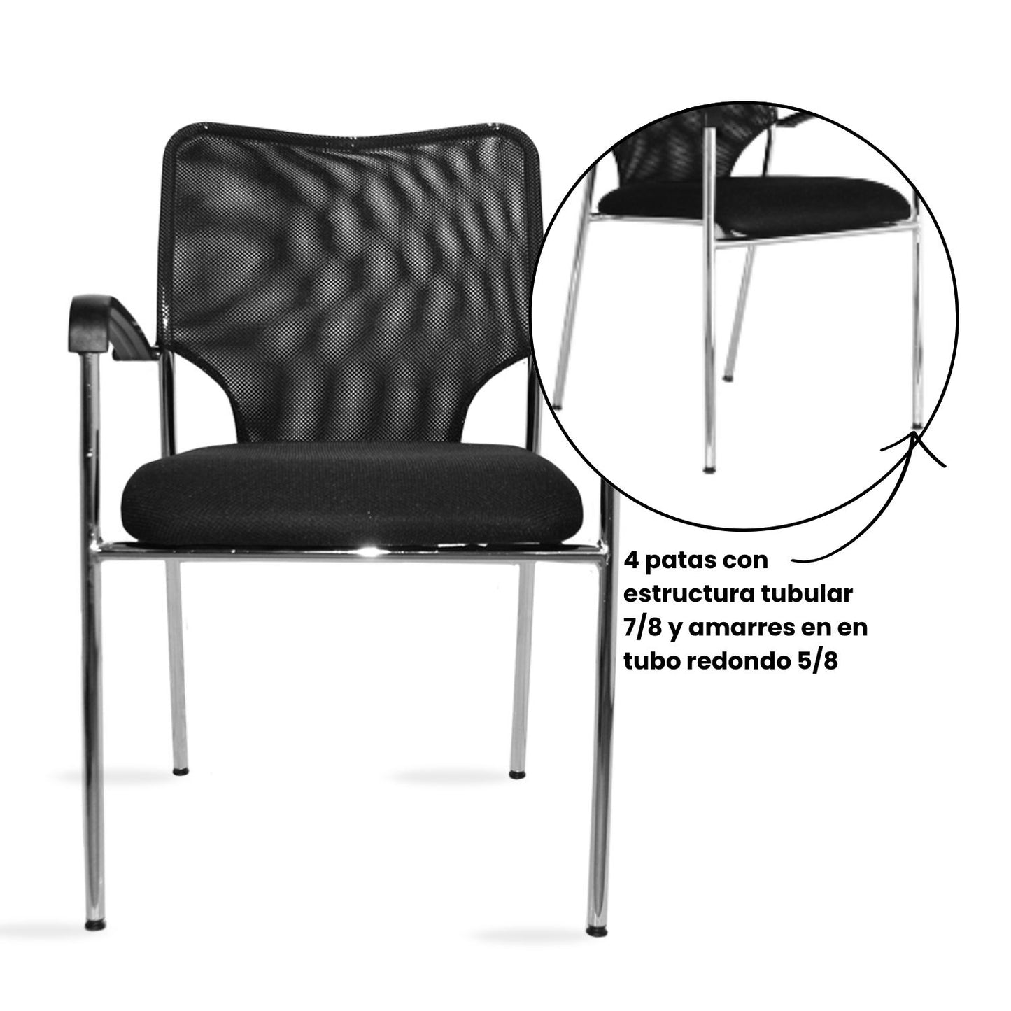 Silla multifuncional Tanya Base Cromado