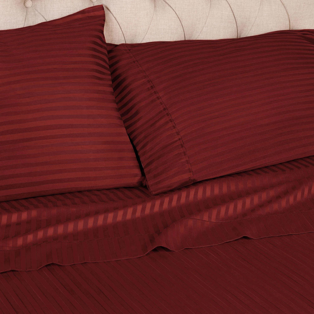 Sabanas Hoteleras Luxury 300 Hilos Queen 160 x 190 Rojo