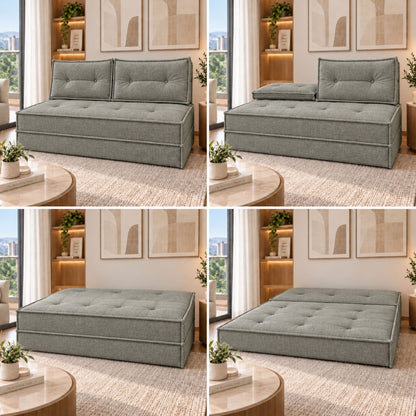 Sofa Cama Multifuncional Alexa Gris Plomo