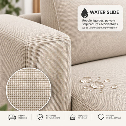 Sofa Cama Multifuncional Con Repisas, Conexión USB y Cama Auxiliar Koni Arena