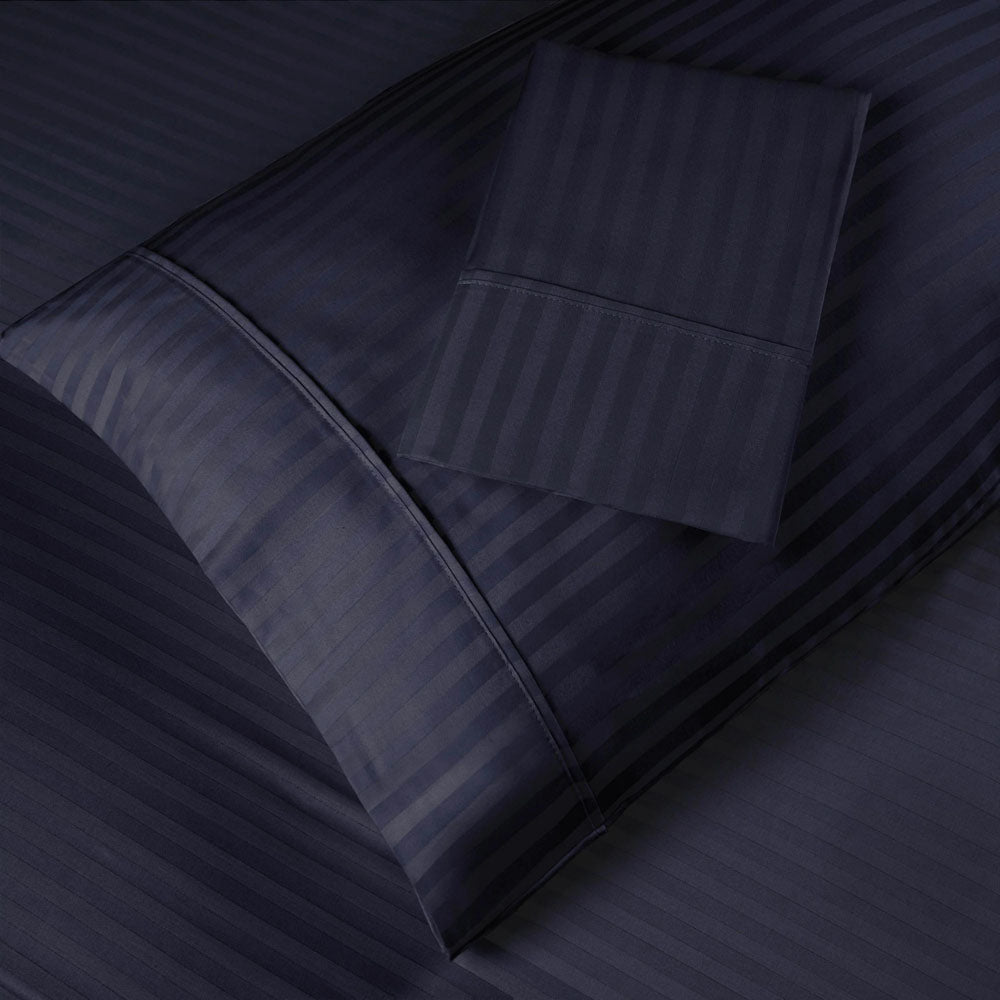 Sabanas Hoteleras Luxury 300 Hilos Doble 140 x 190 Azul