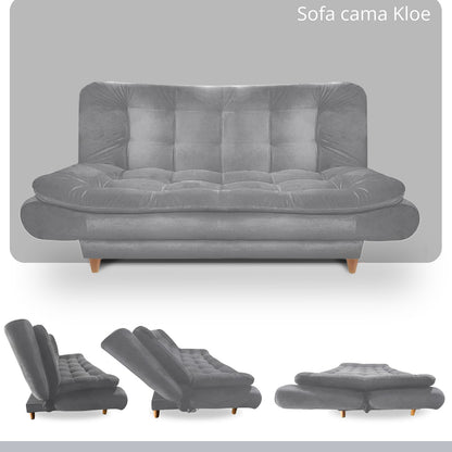 Sofa cama 3 Posiciones Clic Clac Kloe gris 170 cm