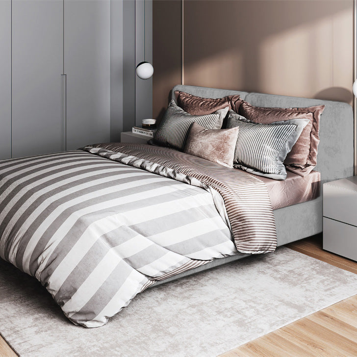 Cama Semidoble Gabor  Gris Perla