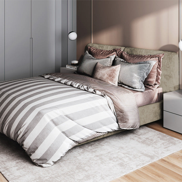 Cama Doble Gabor  Taupe