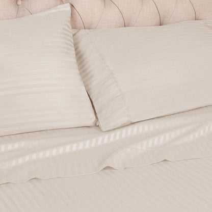 Sabanas Hoteleras Luxury 300 Hilos Sencillas 100 x 190 Beige
