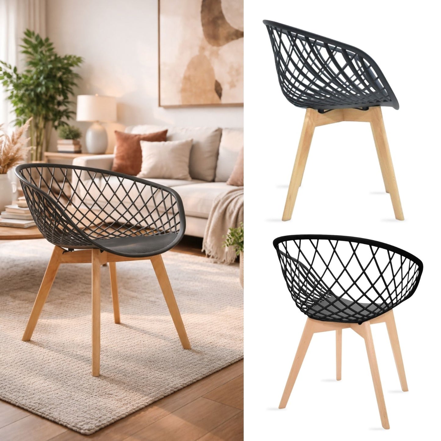 Silla Trina Negro