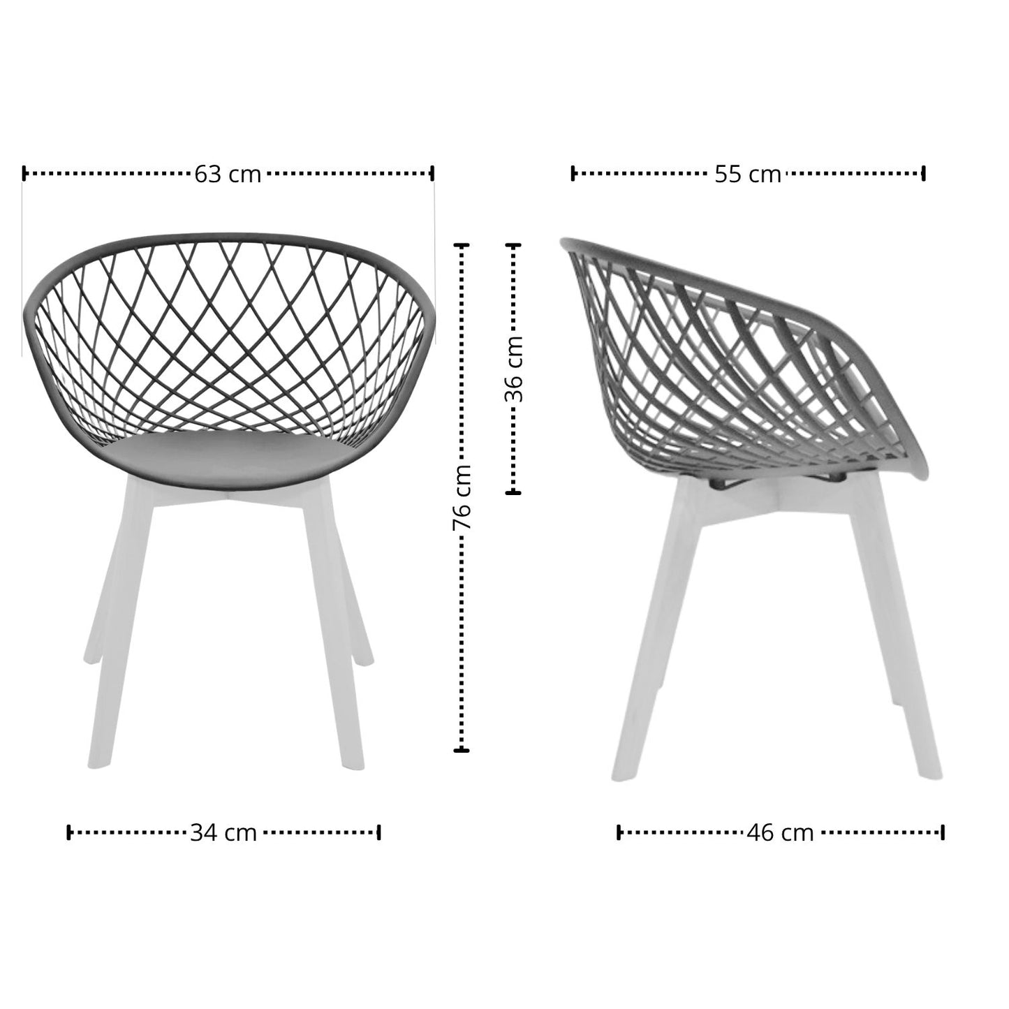 Silla Trina Gris