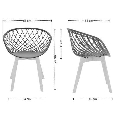 Silla Trina Gris