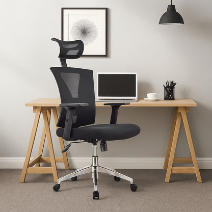 Silla de Oficina Turmanila Presidente Base Cromada