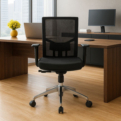 Silla De Oficina Jaspen Malla Gerente 116X48X64 Negro