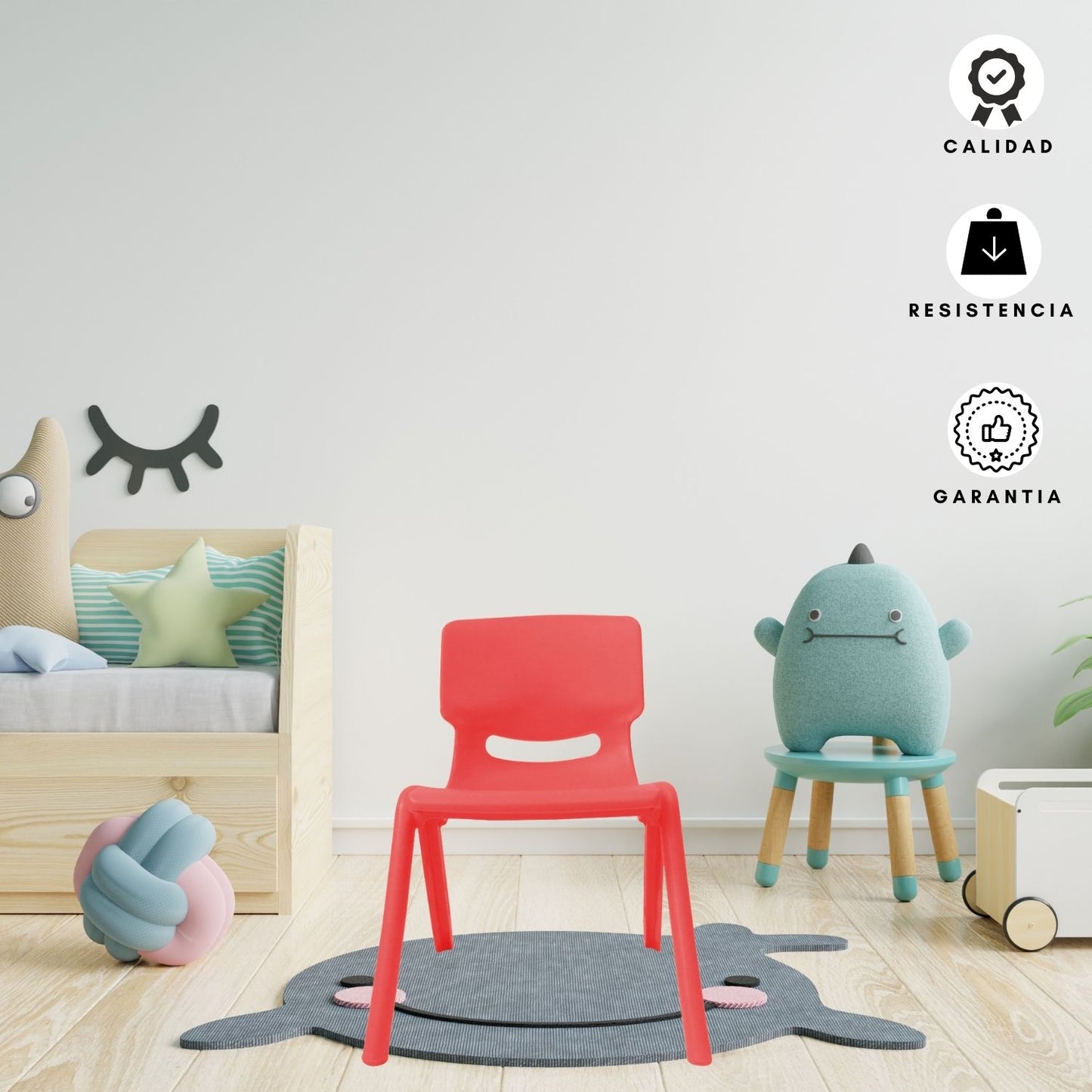 Silla Infantil Andy Junior  rojo