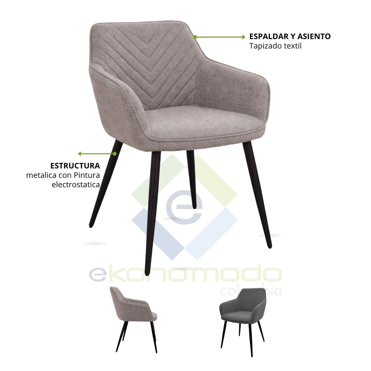 Poltrona Piramid Moka