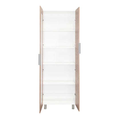 Alacena Nimora Blanco Y Chocolate