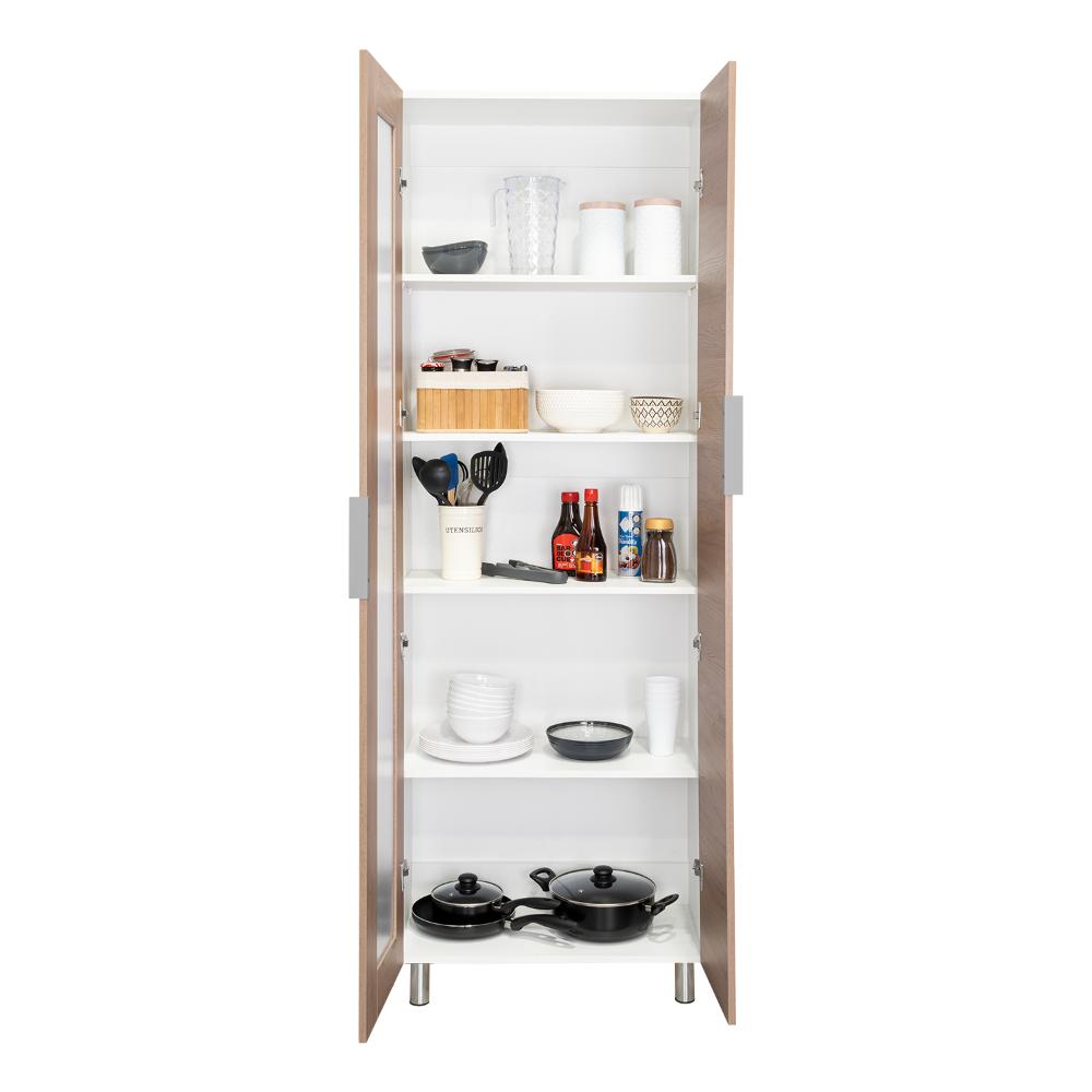 Alacena Nimora Blanco Y Chocolate