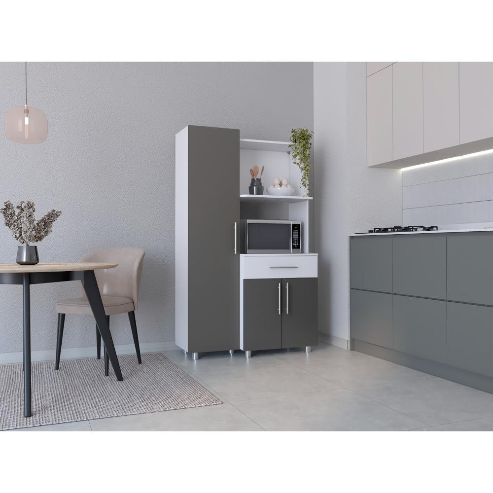 Alacena Oxaria Blanco Y Gris