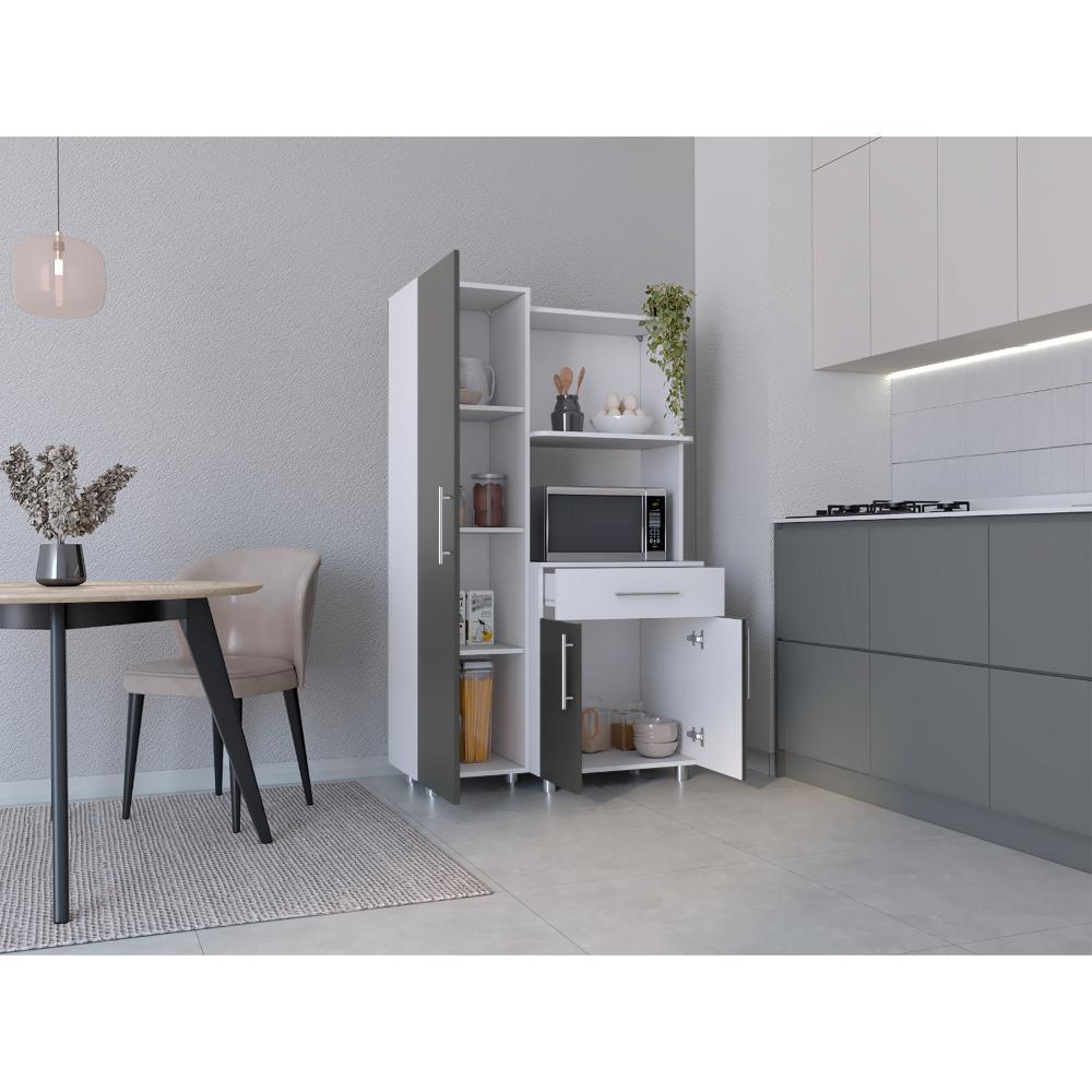 Alacena Oxaria Blanco Y Gris