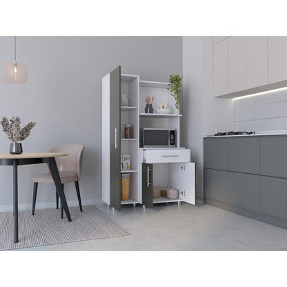 Alacena Oxaria Blanco Y Gris