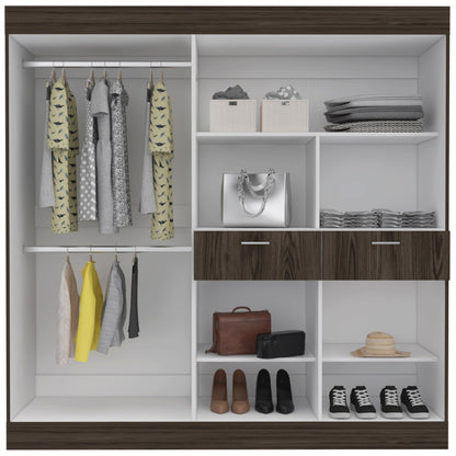 Closet Cotta Chocolate Y Blanco