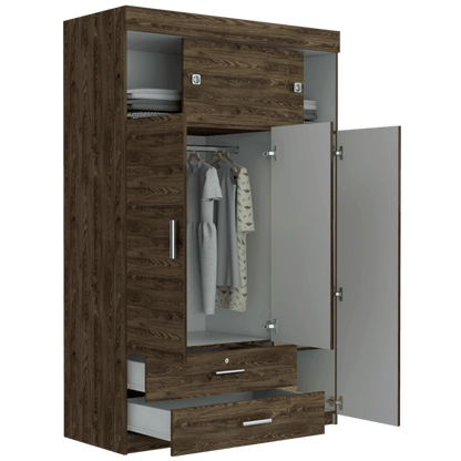 Closet Perlino Z 120 Chocolate Y Blanco
