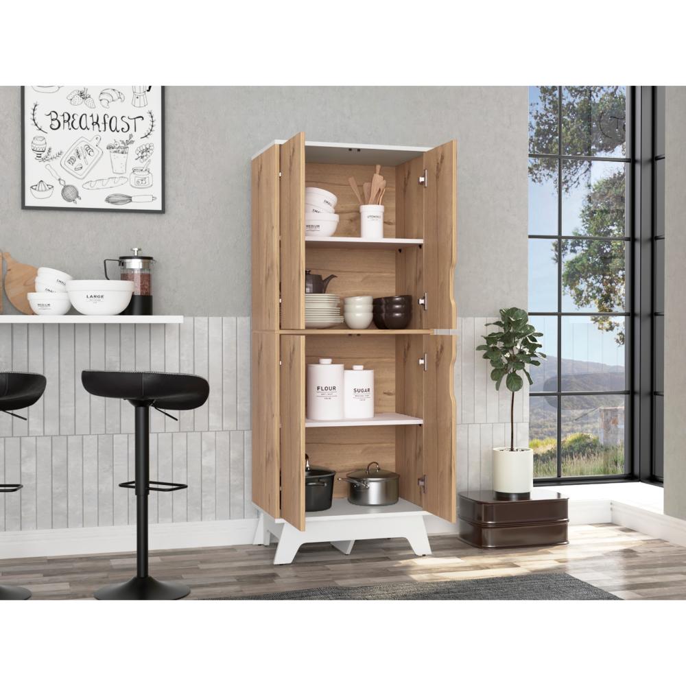 Alacena De Cocina Truncos Bi Color Duna Blanco