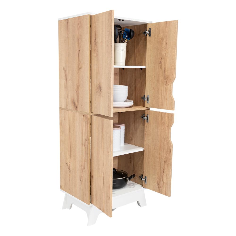 Alacena De Cocina Truncos Bi Color Duna Blanco