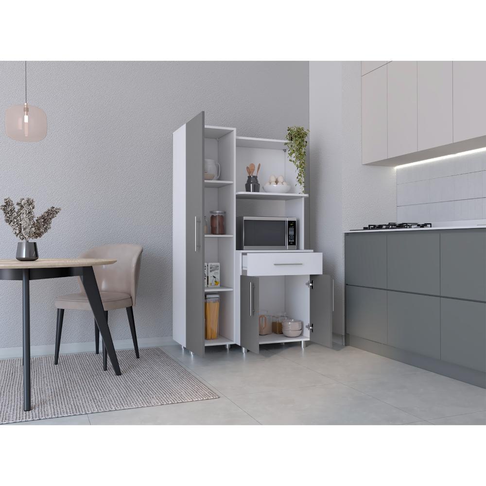 Alacena Oxaria Blanco Y Gris