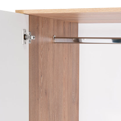 Closet Okria Con Espejo Miel Y Blanco