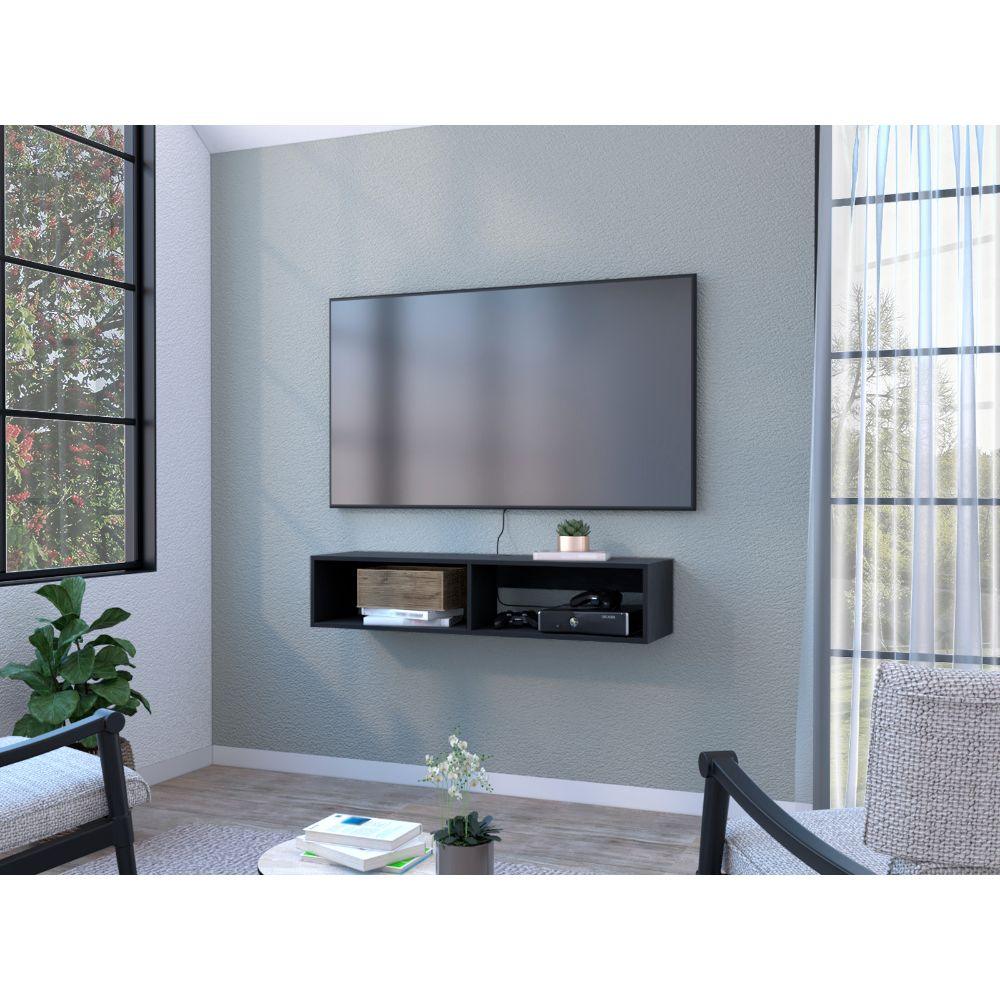 Mesa Para Tv Flotante Rock Wengue Para Tv De Hasta 45''