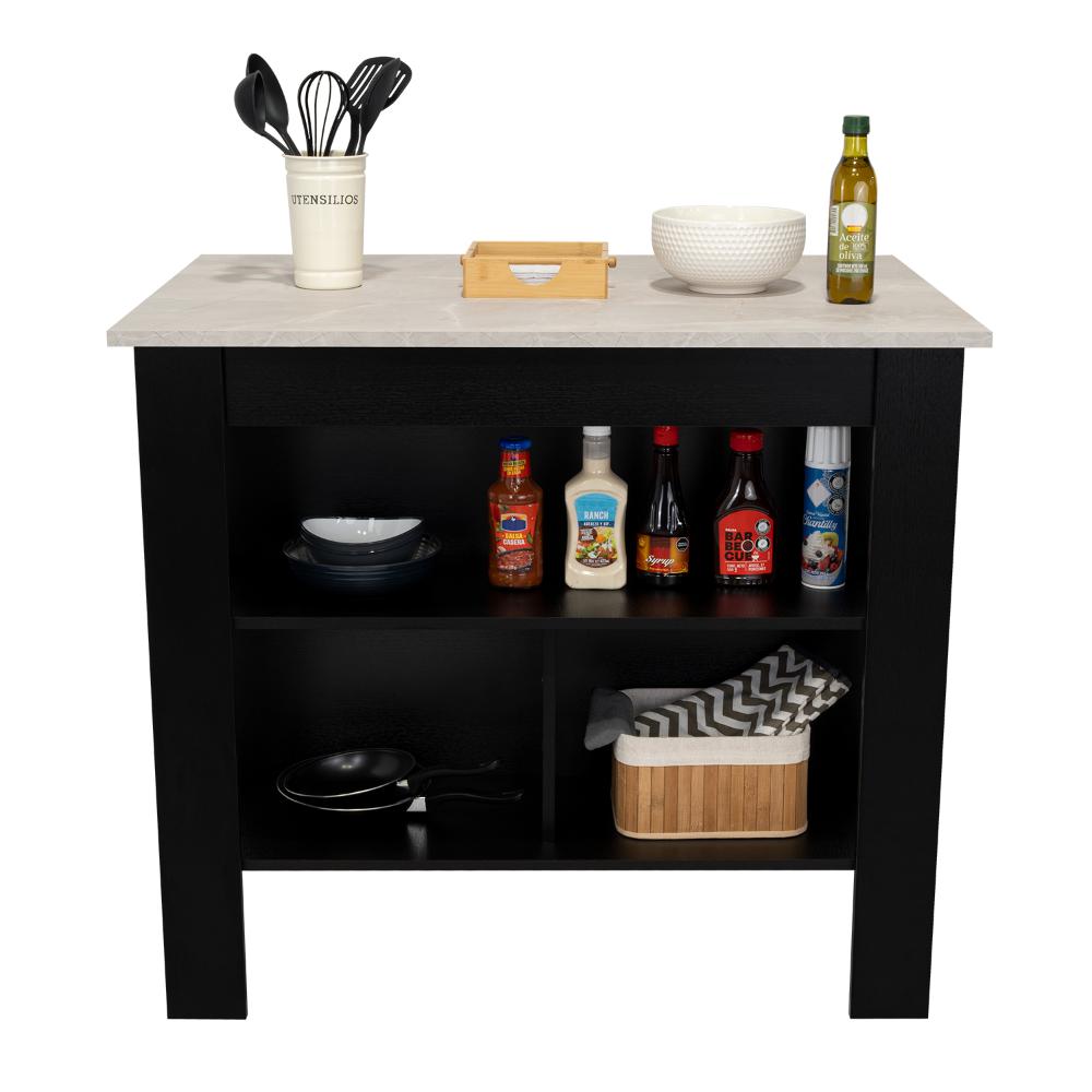 Barra De Cocina Collen, Wengue Y Gris Claro