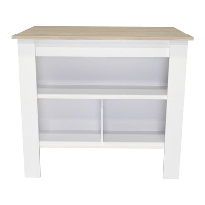 Barra De Cocina Serima Ceniza  Y Blanco