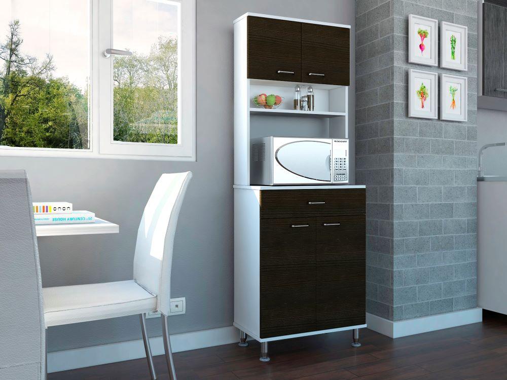Mueble Cocina Stich Blanco Y Wengue