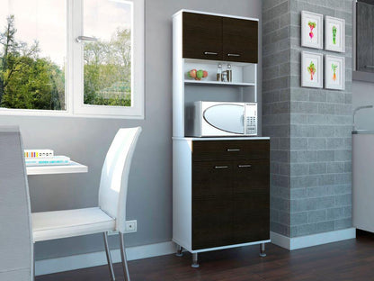 Mueble Cocina Stich Blanco Y Wengue