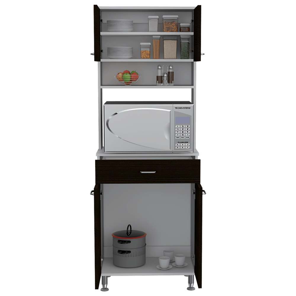 Mueble Cocina Stich Blanco Y Wengue