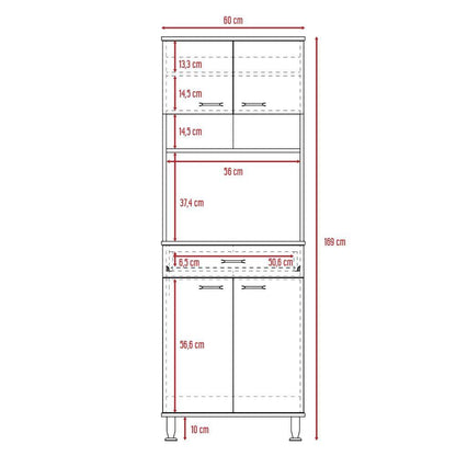 Mueble Cocina Stich Blanco Y Wengue