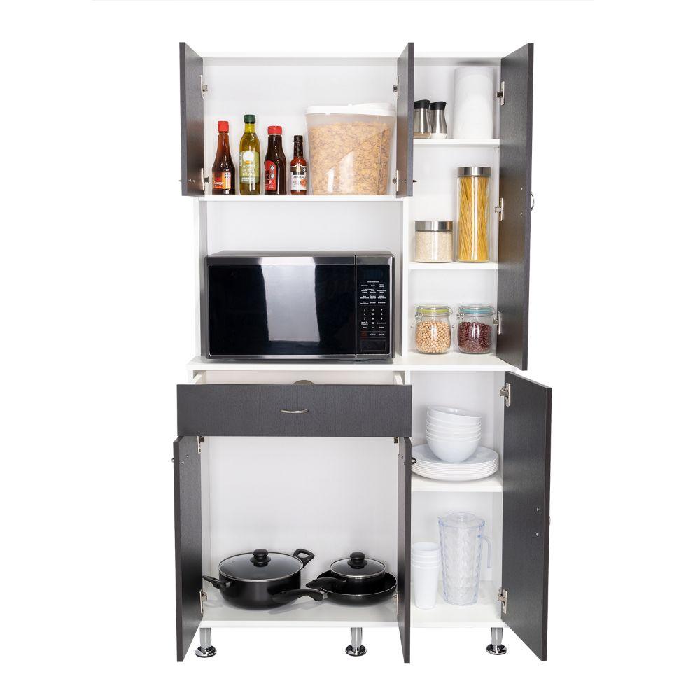 Mueble Alacena Koriva  Blanco Y Wengue