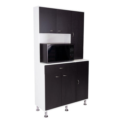 Mueble Alacena Koriva  Blanco Y Wengue