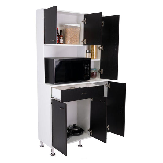 Mueble Alacena Koriva  Blanco Y Wengue