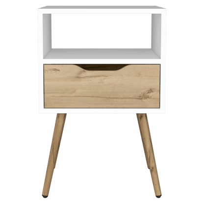 Mesa De Noche Lumea Blanco Y Duna