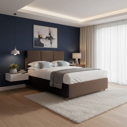 Base Cama Con Espaldar King Pretty  Cafe