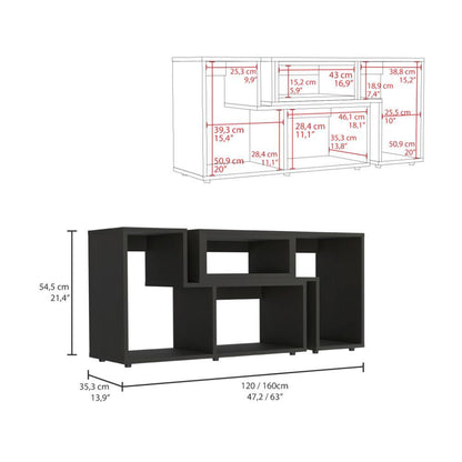 Mesa Para Tv Veluna Wengue Para Tv De 50" B