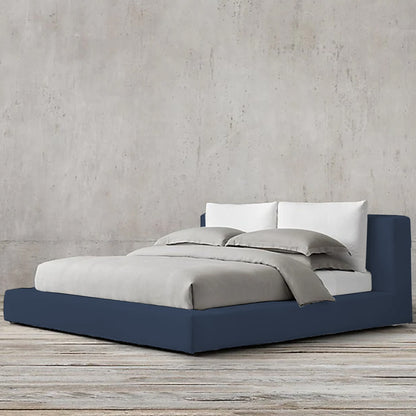 Cama Doble Astoria  Azul