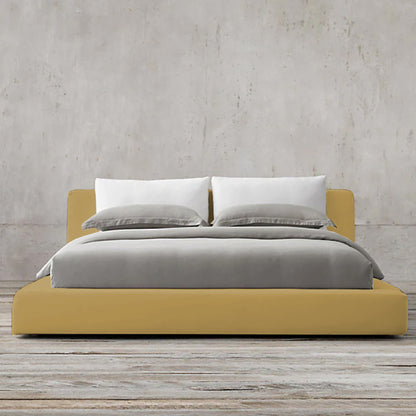 Cama Doble Astoria  Mostaza