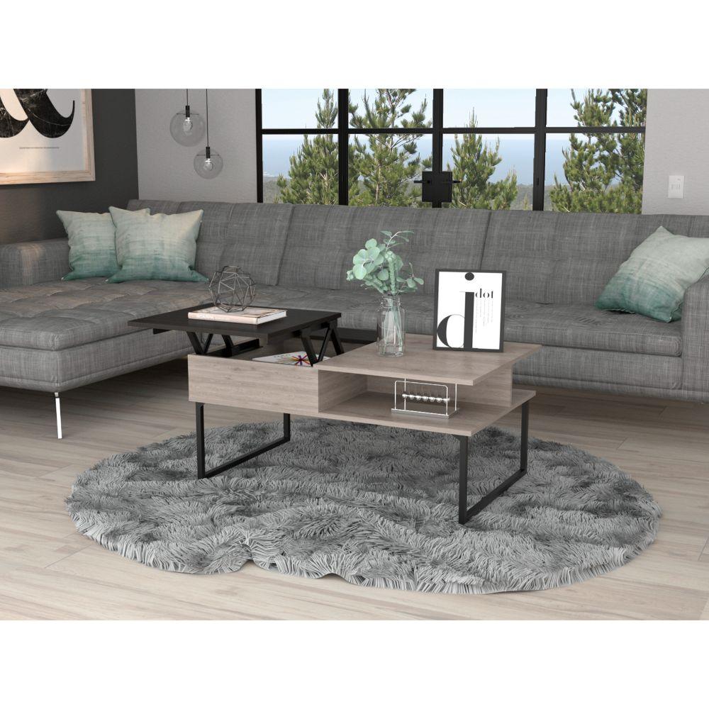 Mesa Funcional Denure 5G-3  Ceniza + Wengue