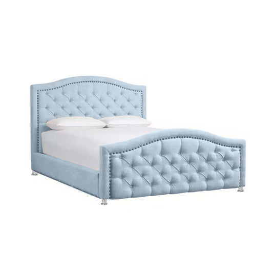 Cama Semidoble Infantil Venecia  azul cielo