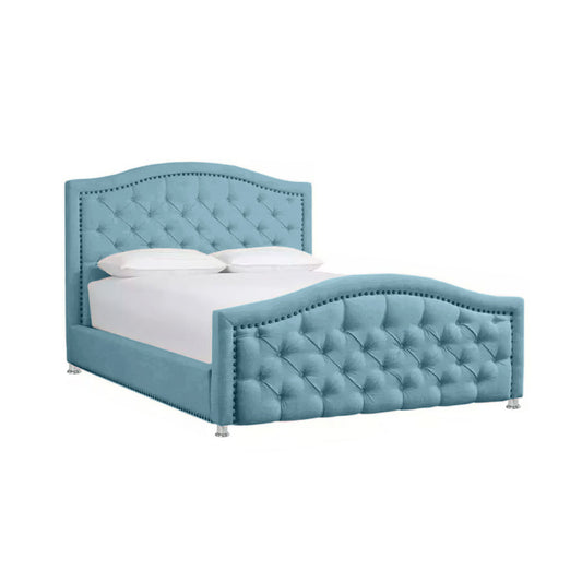 Cama Semidoble Infantil Venecia  azul claro